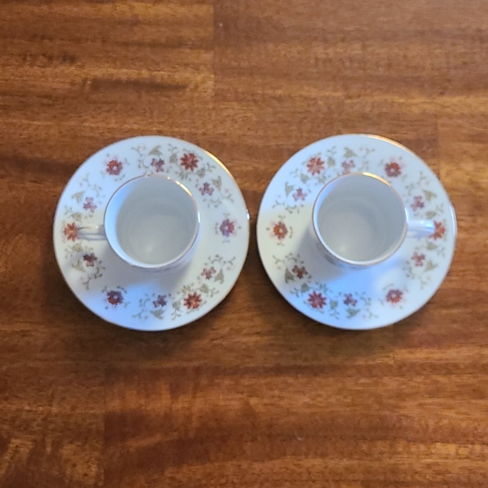 Set of 2- Vintage Fine Porcelain Cups